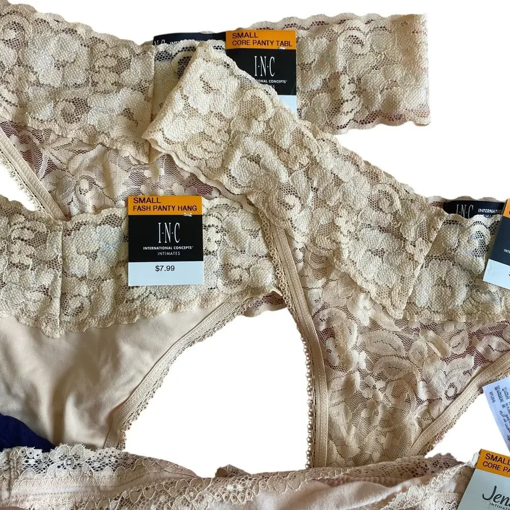 NEW MIXES BRAND Pantie Bundle of 6 Size Small Thong & Seamless Bikini